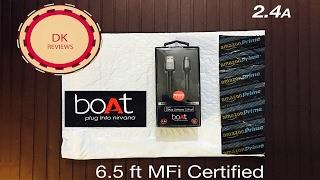 boAt 6.5ft Indestructible Cable - Unboxing 3/17