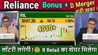 Reliance Share News/Bonus & reliance Retail Demerger,agm analysis,reliance share target tomorrow,