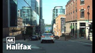 Driving Downtown, Halifax, Nova Scotia, Canada 4K (2022 Summer)