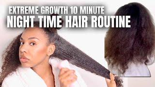 I tried a 10 MINUTE NIGHT Time Hair Routine for 2 WEEKS and Here's What happened!