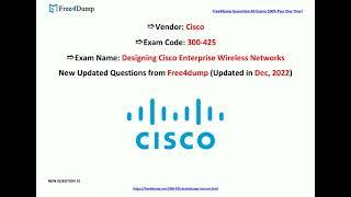 [Dec, 2022] Free4dump 300-425 PDF Dumps and 300-425 Exam Questions (32-47)