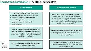 DHSC and Local Area Coordination Network Virtual Roundtable