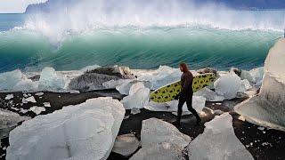 Glacier Lagoon creates Waves in the Coldest Water in Iceland