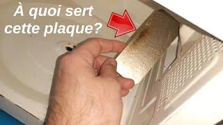 Explication du vrai rôle, de l'utilité de la plaque de mica d'un four à micro-ondes (carton métal)