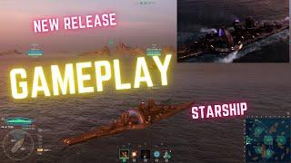 World of Warships Gameplay 6 Battle With T'PAU Starship #gaming