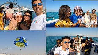 "4K: Parasailing Dubai Jumeirah Beach & JBR Marina with Nemo Watersports! ️"