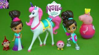 Nella the Princess Knight Toys Trinket Horse Unicorn Night Peppa Pig George Weebles Girl Toys Video!