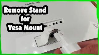 27 Inch Samsung Curved CF591 Stand Removal for VESA Mount