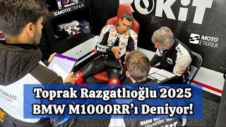 BMW Fabrika Takımı İspanya Jerez'de Testte! Toprak 2025 BMW M1000RR'ı Deniyor!