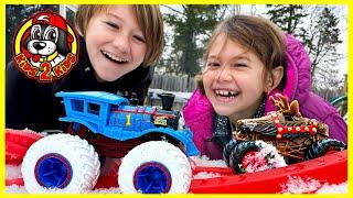 Monster Jam & Hot Wheels Monster Trucks ️ OUR FAVORITE SUPER SNOW COMPILATION