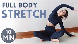 10 min Full Body Stretch (Daily Routine for Cool Down, Flexibility, Mobility & Relaxation) ~ Emi