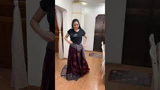 Epudrraa?Saree draping in less than 1 Min️ Saree Challange  | #vijayandvaishu #shorts