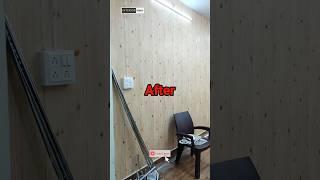 cloth shop interior #wallpaper installation #interiorideas #rohtak