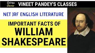 Exclusive Lecture On William Shakespeare for NET JRF English Literature by NET expert Vineet Pandey.