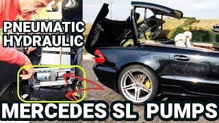 Mercedes SL Pumps Hydraulic and Pneumatic checks + Handy Tips! #mercedes