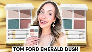 TOM FORD EMERALD DUSK PALETTE  SOLEIL 2024 | 2 Looks! Swatches & Review