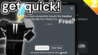 How To GET The NEW CHEAP HEADLESS HEAD Bundle in Roblox! QUICK!