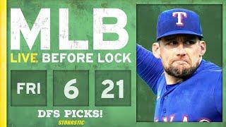MLB DFS Picks Today 6/21/24: DraftKings & FanDuel Baseball Lineups | Live Before Lock