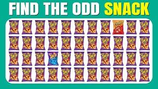 Find the ODD One Out - Snack Edition | 40 Levels | Easy, Medium, Hard | Quizzer Odin