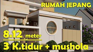 Desain RUMAH JEPANG 8x12 meter