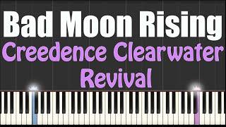 Bad Moon Rising - Creedence Clearwater Revival - Piano Tutorial