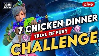 Completing Trial Of Fury Challenge - BGMI live - Sushant Gaming live.