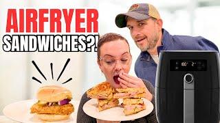 The BEST 3 Air Fryer Sandwich Recipes Ever?! (Taste Test!)