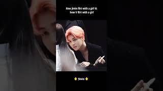 How Jimin flirt with a girl Vs how V flirt with a girl || Vmin short || BTS 