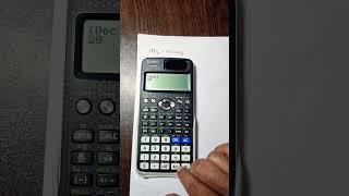 Decimal to Binary conversion in fx 991ex calculator