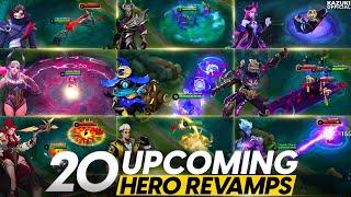 ALL 20 UPCOMING HERO REVAMPS | HANZO REVAMP | CYCLOPS REVAMP | ALICE REVAMP