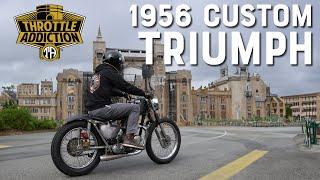 I built a 1956 Custom Triumph motorcycle last registered in 1975