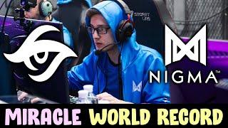 Miracle NEW WORLD RECORD Slark Kills — 13 min GG Nigma vs Secret