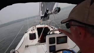 Auto Tacking with Raymarine EV-100 On Hunter 25