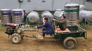 KONG & NHAT and the journey of transporting materials to build a pigsty before Christmas