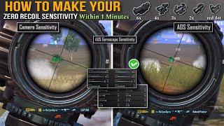 How To Make Your Own Zero Sensitivity Within 1 Minutes | Working in BGMI/ PUBGm 