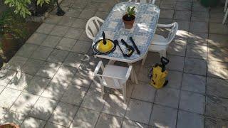 LIMPIANDO PATIO CON KARCHER K2 FULL CONTROL