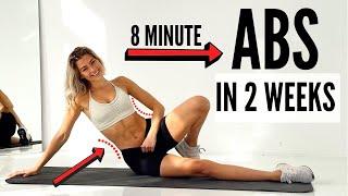 ABS IN 2 WEEKS - 8 Min. Workout Challenge / define lower & upper ABS for Summer | Mary Braun