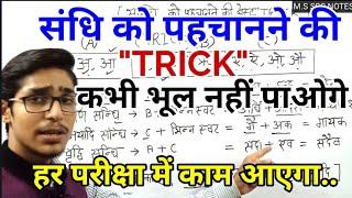 Sandhi Trick in Hindi | Sandhi Hindi Grammar | संधि पहचानने की Tricks | Hindi By Mohit Shukla Sir