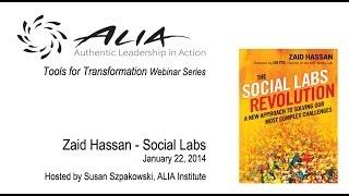 ALIA Webinar - Zaid Hassan - Social Labs