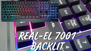 Настройка подсветки на клавиатуре REAL-EL 7001 BACKLIT в 2022году