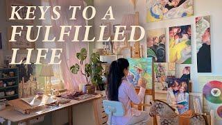 Cultivate a Mind to Mastery & Full Potential ️ Gouache & Oil Painting +Making Watercolor  Art Vlog