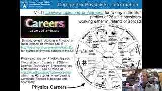 An overview of Careers and Career Progression of TCD Physics graduates