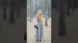 Warna Jilbab Yang Cocok Untuk Dress Abu