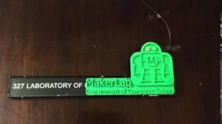 makerlab door plate