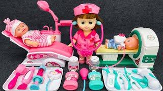69 Menit Memuaskan dengan Kotak Permainan Dokter Kelinci Merah Muda Lucu, Kit Mainan Dokter Gigi