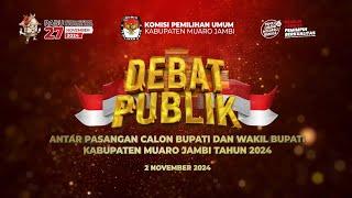 [LIVE] DEBAT PUBLIK CALON BUPATI DAN WAKIL BUPATI KAB. MUARO JAMBI TAHUN 2024