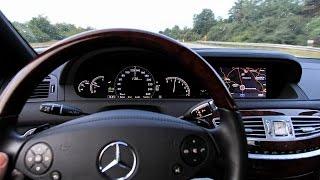 Mercedes CL 500 C216 Autobahn Ride Vmax TestDrive OnBoard