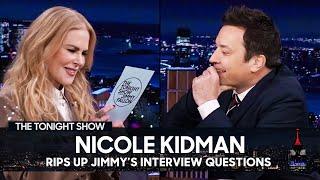 Nicole Kidman Rips Up Jimmy’s Christmas Interview Questions | The Tonight Show Starring Jimmy Fallon