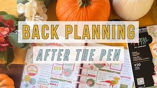 After the Pen - Chatting & Back Planning in my Happy Planner for the week of October 14, 2024!