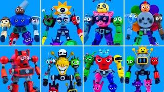 Making ALL New TRANSFORM ROBOT SPRUNKI From Clay | Matrix Clay